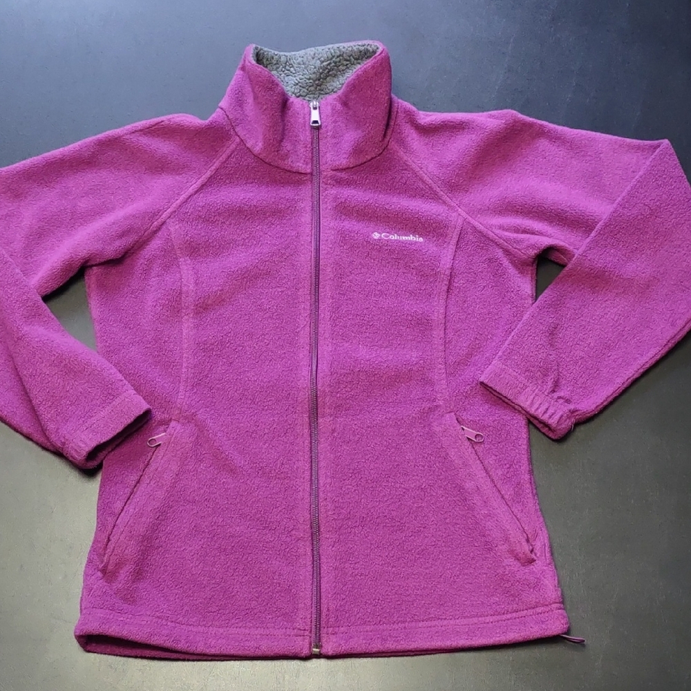 Columbia Women's Magenta Fleece Full Zip Jacket